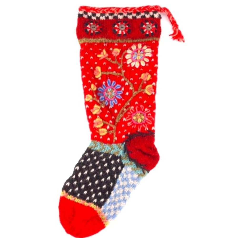 Skaidi Handcrafted Wool Knit Stocking